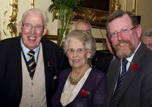 File photo dated 09/11/10 of (from the left) Mary Hanafin, The Prince of Wales, Dr Ian Paisley, Lady Eileen Paisley and David Trimble, after the former Democratic Unionist Party leader Dr Ian Paisley died, his wife Eileen said today. PRESS ASSOCIATION Photo. Issue date: Friday September 12, 2014. See PA story ULSTER Paisley. Photo credit should read: Arthur Edwards/PA Wire