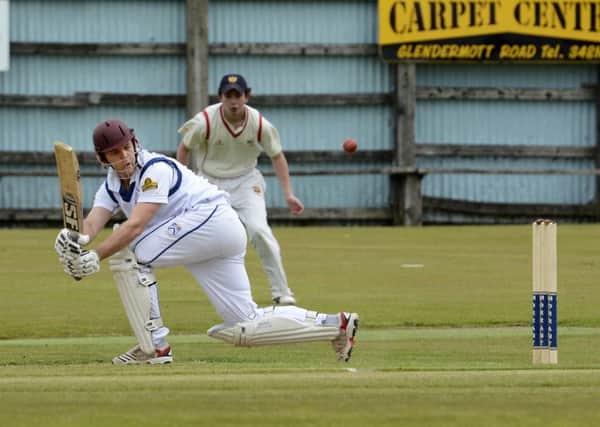 Coleraine II's batsman JD Muller pictured in action against Brigade Seconds at Beechgrove on Saturday. INLS2415-164KM