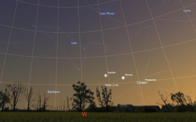 The image shows the sky view towards the West at around 11pm on June 20,  2015. (Submitted Picture).