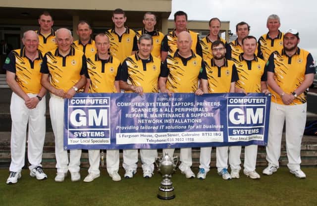 Ballymoney Bowling Club winners of the Piggott Cup at Portrush on Friday evening. INCR25-346PL