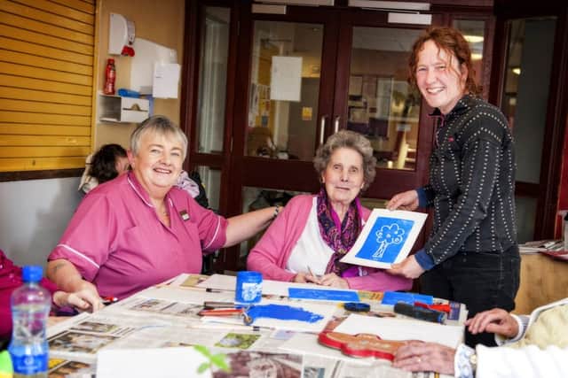 Residents at Mountvale Private Nursing Care Home were pleased with their work. photo: drewmcwilliams.com