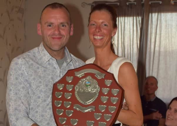 East Coast AC's Justin Maxwell won Male Athlete of the Year and Allyson O'Toole was awarded Female Athlete of the Year at the club's prize-giving. INLT 25-912-CON