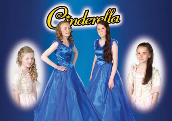 Four actors playing Cinderella in MADS! production.