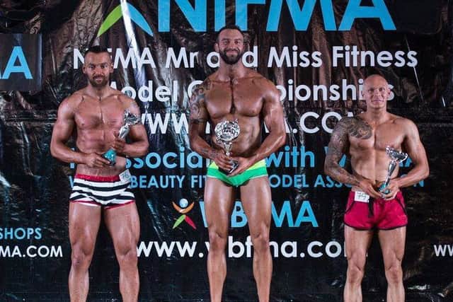 Bodybuilder David muscles up for national championships