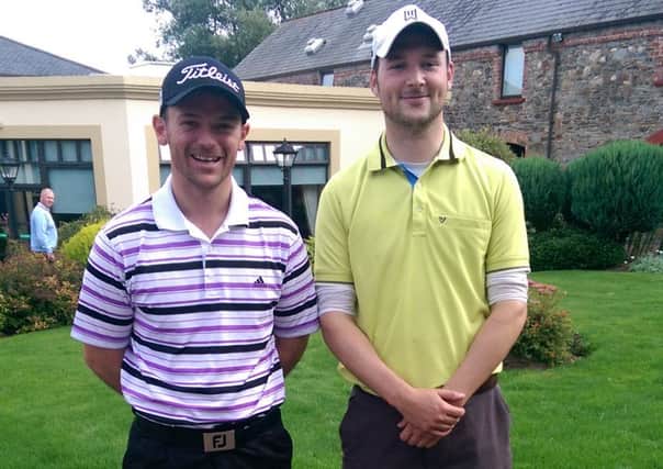 Kieran Berryman, left and Andy Young right resume their fight for the coveted Roe Park Golfer of the year title.