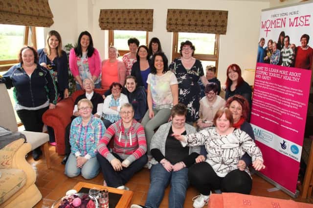 The Women Wise Group Programme and leaders pictured at Springwell Manor as part of the Compass 12 week health programme funded by The Big Lottery. Included is; special guest Sarah Travers (second from left). INCR26-307PL