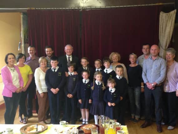 Deputy First Minister Martin McGuinness was a guest at St. Mary's Primary School on Rathlin Island on Thursday. inbm26-15 s