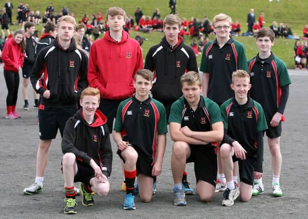 Year 10 boys who took part in the Cambridge House sports day. INBT25-205AC