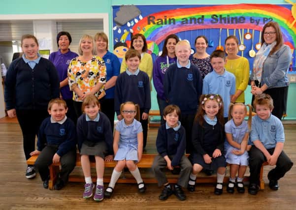 Staff, pupils and parents at Mallusk Primary are celebrating after the school received ministerial approval for a switch to controlled integrated status. INNT 25-048-GR