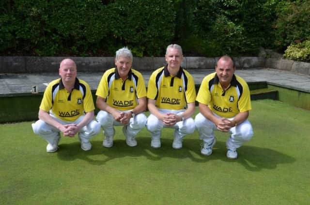Michael Higgins, Andy Hughes, Myles Greenfield and DJ Wilson, who will take part in the fours finals.