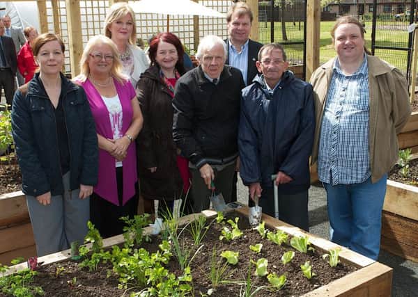Local people who will be using the plots at the Community Growing Space at Sperrin Park in the Waterside. (Photo - Tom Heaney, nwpresspics)