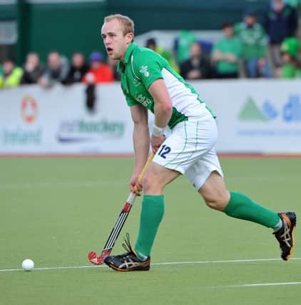 Eugene Magee in action for Ireland. Pic: Rowland White / Presseye.