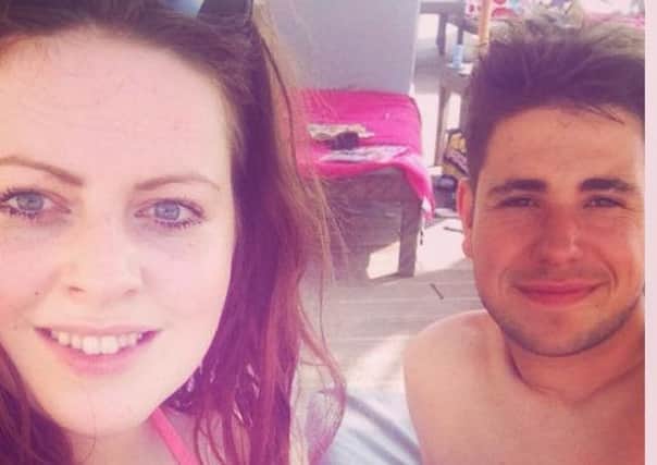Rebecca Maccauley from Lurgan and her boyfriend Jake Collins from Newcastle Upon Tyne