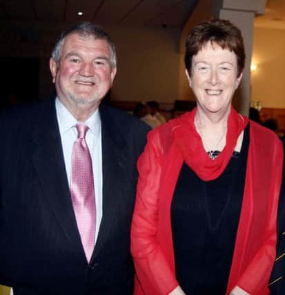 Cllr Joan Baird pictured with her late husband John Hanna. inbm27-15ss