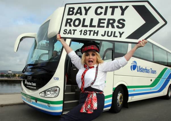 FREE TO USE
Donna Flemming pictured 18th June 2015, launches Translinks partnership with this years Dalriada Festival taking place next month in Glenarm Co Antrim. Translink will be operating return travel with/without tickets from Belfast and Larne to the main concert at this years festival on Saturday 18th July featuring the legendary Bay City Rollers, Bagatelle, Hothouse Flowers, Rob Strong plus supports. Visit www.translink.co.uk or www.dalriadafestival.co.uk for more information and tickets.Picture Paul Faith/07801 975539