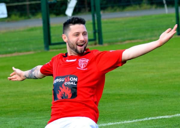 Larne striker Ciaran Murray will be hoping to provide the firepower to help the Inver Reds secure promotion in the 2015-16 campaign. Photo: Presseye