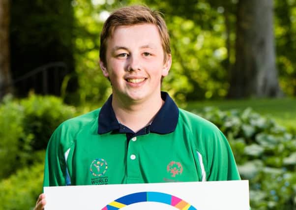 Christopher Kane at a special reception hosted by the US Consul General in Belfast for athletes heading to the Special Olympics World Summer Games in Los Angeles (LA2015). Picture by Elaine Hill.