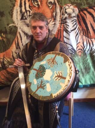 Patrick Carberry, who describes himself as a traditional Celtic pagan priest.  INLT 07-676-CON