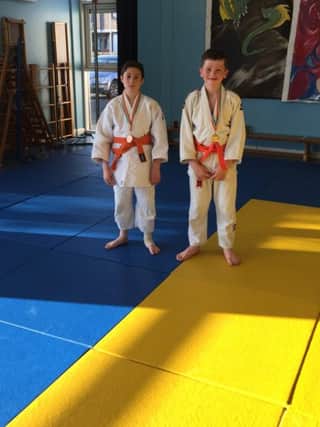 Logan McIntyre and Colin Mckeown from Causeway Judo