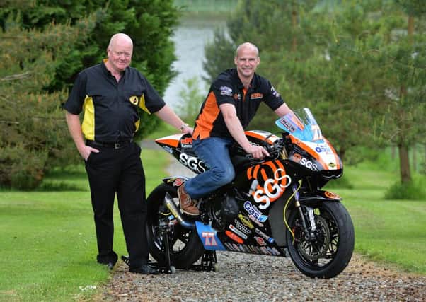 : Northern Ireland's youngest national road race, the Armoy Road Races, confirmed that both the SGS International Manx Gas Team and the Tyco BMW team would be out in force next month on the 24, 25 July 2015. Ryan Farquhar, launched the SGS International Race of Legends with William Munnis, Chairman of the Armoy Motorcycle Road Racing Club, at Lissanoure Castle, Co Antrim.
Picture By: Arthur Allison.
Jackie Logan | Managing Director | NAKEDPR.