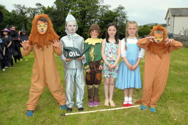 John, Gerrard, Laura, Emma, Abbie and Oisin, P4 as the characters from Wizard of Oz. INLT 25-212-AM