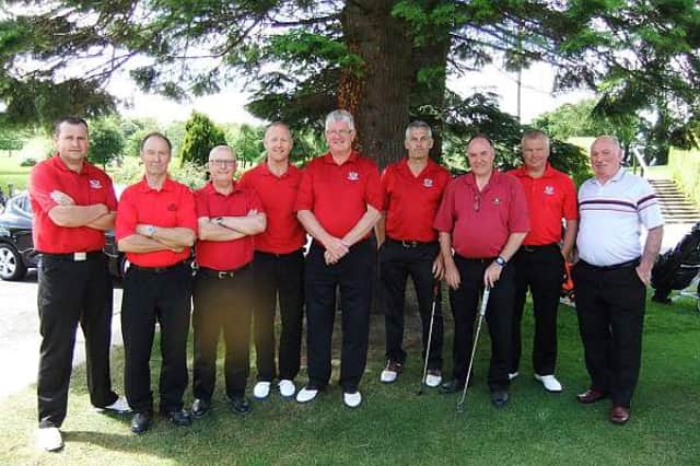 The Banbridge Junior Cowdy team which played Mayobridge in the quarter final. Left to right: Darren Barker, Gerry Blevins, Robert Haire, Victor McNeill, Dominic Quinn, James Bryson, Sean McGreevey, Brian Knox, Colin Smylie (team captain).
