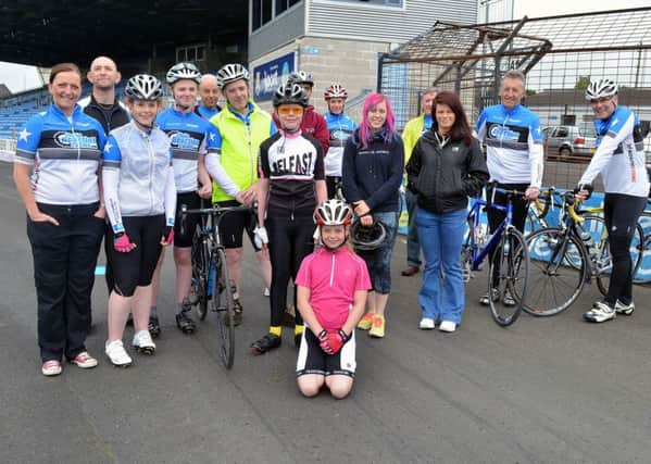 Members of Ballymena Road Club who organised Saturday's youth open day event at Ballymena Showgrounds. INBT 27-711H