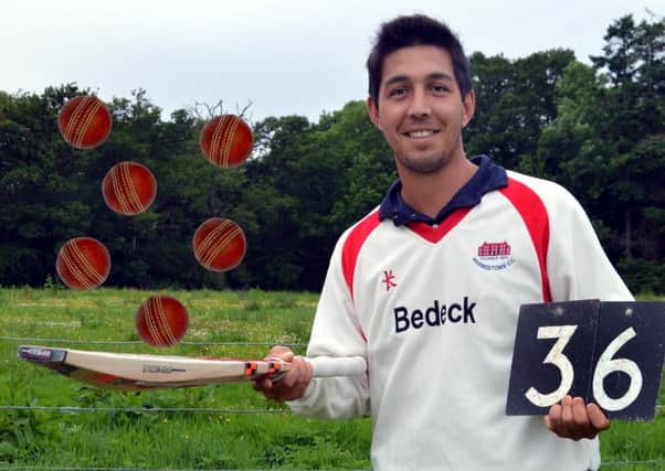Waringstown Cricket Club Pro, Ruhan Pretorious who scored six sixes in one over at the weekend. INLM27-215.