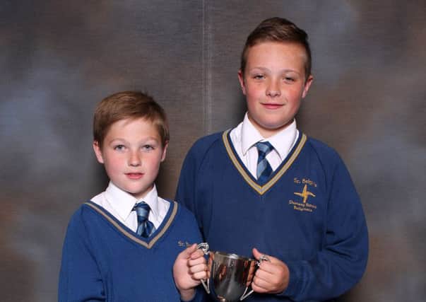 St Brigid's P7 Sports Boy Award winners Ciaran & Pearse. (Submitted Picture).