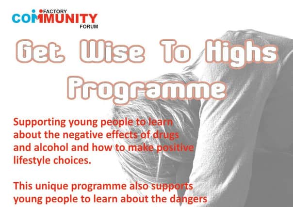A poster for the "Get wise to highs" programme. INLT-26-711-con