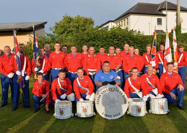 Members of new band, Clyde Valley Flute Band had their first outing at the Battle of the Somme parade. INLT 27-013-PSB