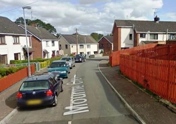 The incident happened at Mourne Crescent, Coalisland