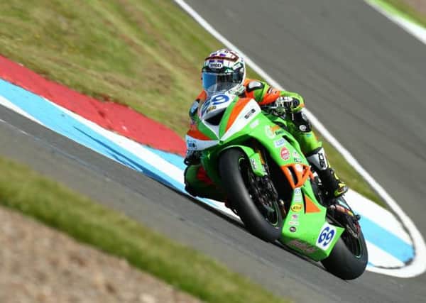 Carrick rider, and former Larne Grammar pupil, Glenn Irwin leads the British Supersport Championship after Knockhill. INLT 28-919-CON