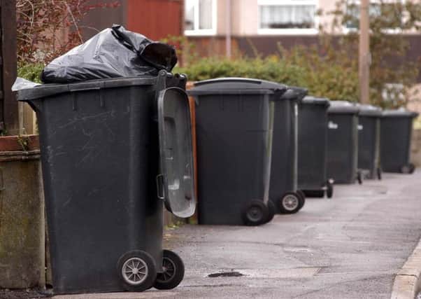 Bins out for collection