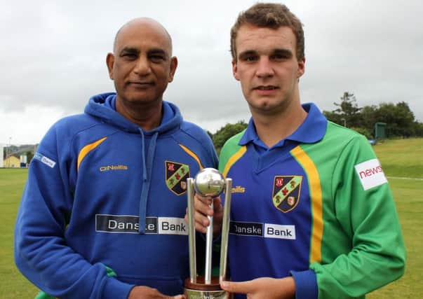 Bobby Rao, pictured with North West Warriors skipper Andrew McBrine, is expected to left his coaching role with the Warriors.