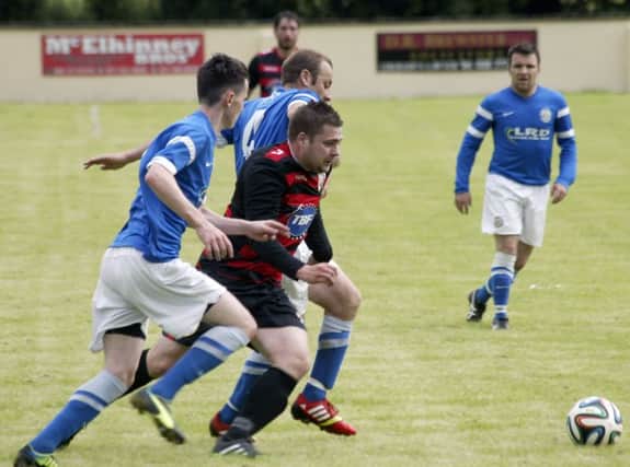 James McLaughlin in action against Limavady United. wk2929mb