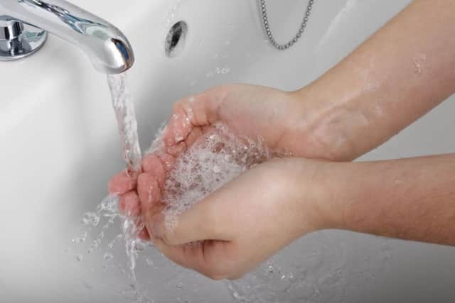 PHA hand washing warning.