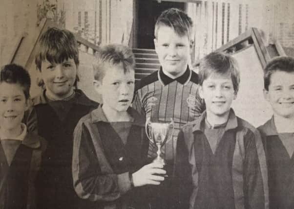 Moyle Primary School, winners of the Larne 5-a-side Cup.