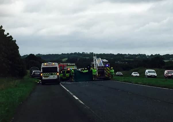 Scene of accident on Cookstown to Moneymore dual carriageway