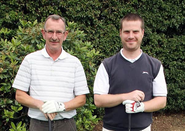 Pictured at Ballymena Golf Club were Philip McAllister and Ronnie Mitchell. INBT 29-812H