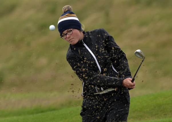 Annabel Wilson in the final of the 2015 Irish Girl's Close Amateur Championship at Galway Bay Golf Club.