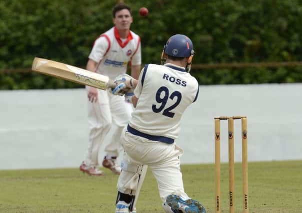 Glendermott's Curtis Ross pictured in action against Drummond at the Rectory Field on Saturday. INLS2915-103KM