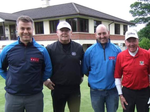 JIm Carvill (second from left), who won the best gross, alongside Conor Doran, Colin Wilton and Ken Stevenson.