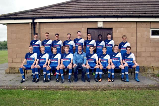 County Down's Premier side for the Milk Cup, including Lewis Houston (bottom left).
