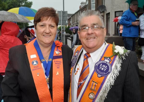 Patricia and Charlie Johnston pictured during last year's Twelfth celebrations. INCT 28-125-GR