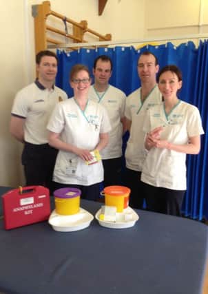 Enda McGinley, Shauna Corbett, Patrick Rafferty, Donal Ferris and Wendy Guy, who are all Advanced Clinical Specialist Physiotherapists and qualified in Injection Therapy.