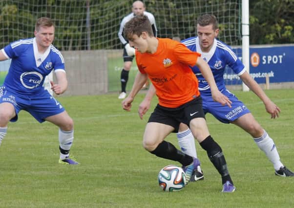 Joel Cooper in action at Loughgall