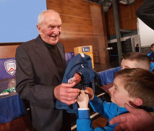 Harry Gregg pictured at the launch of the Harry Gregg foundation in Ulster University Coleraine.    photo:Derek Simpson