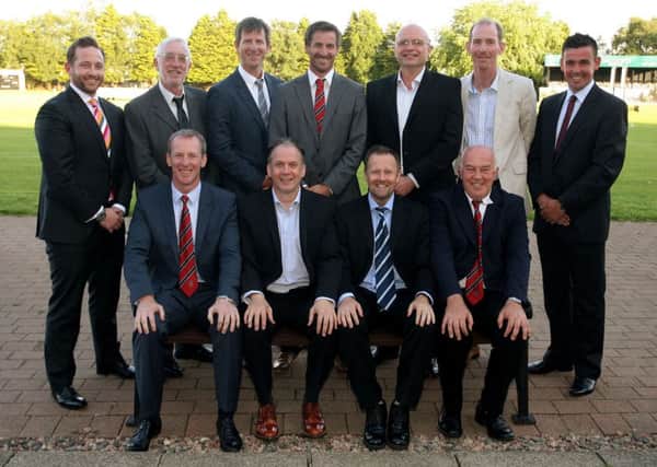 The Ballymena Cricket 1998 team who were the NCU champions pictured at their reunion dinner at Eaton Park. INBT31-214AC