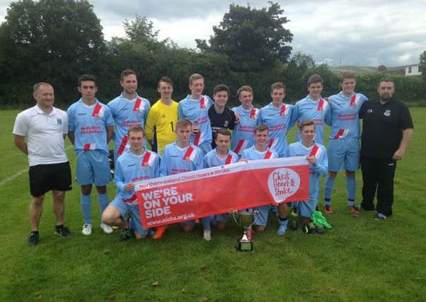 The Ballymena United youth team which won the Corrymeela tournament at the weekend.